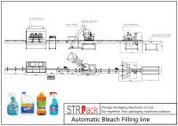 Matériel anticorrosion de machine de remplissage de décapant de toilette de l'eau de blanchiment