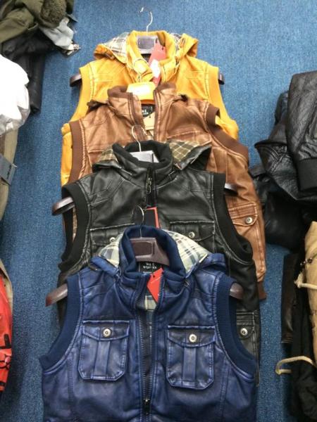 MP-1516  Men's PU vest jacket coat