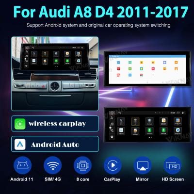 1920*720 Android Auto Car Stereo 12.3 Inch For Audi A8 D4 2011-2017