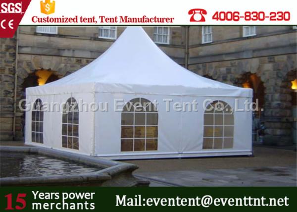 6m X 6m Heavy Duty Garden Gazebo Aluminum Profiles For Garden Camping Tear Resistant