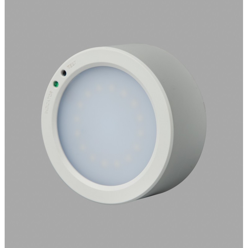 Battery Rechargeable 3W Round LED Emergency Downlight 3 Years Warranty L128MN-B