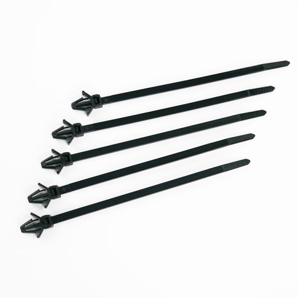 High Quality 4.6*190 Black Nylon Push Mount Ties PVC Cable Tie Sizes Strap Zip Ties