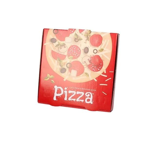 Boîtes à pizza écologiques en tranches de qualité alimentaire 20x20x2 Emballage ondulé