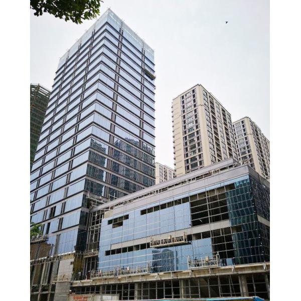 Fachada de cristal aislada termal de la pared de cortina con la franqueza el 0% - el 90%