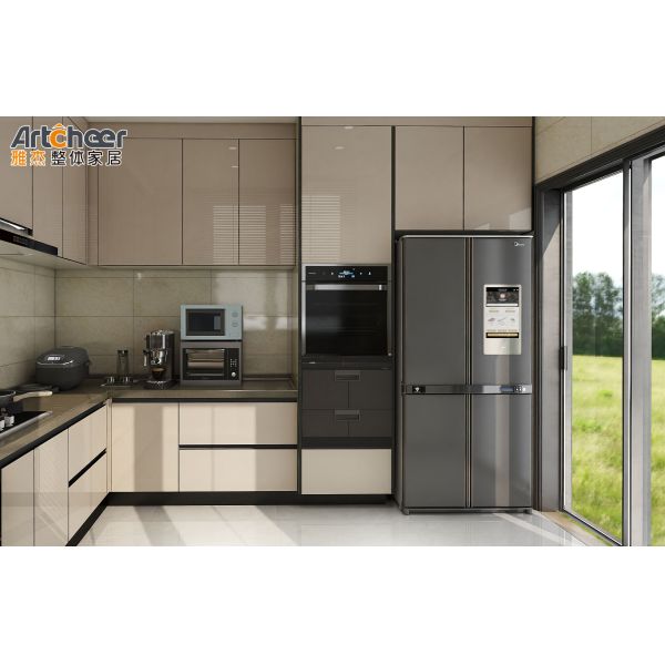 Modern Design U Shape Kitchen Cabinet with Marine Plywood Material and Custom Size