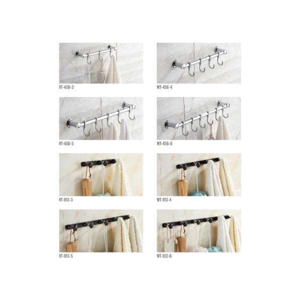 壁に取り付けられた亜鉛か真鍮の浴室ローブのホック