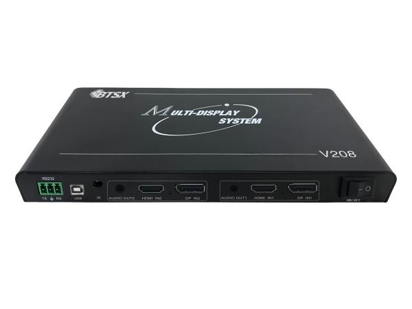 Contrôleur d'affichage multi-TV Bitvisus 8K prenant en charge diverses configurations d'entrée/sortie, adapté aux environnements complexes BIT-MSE-8K-208HD