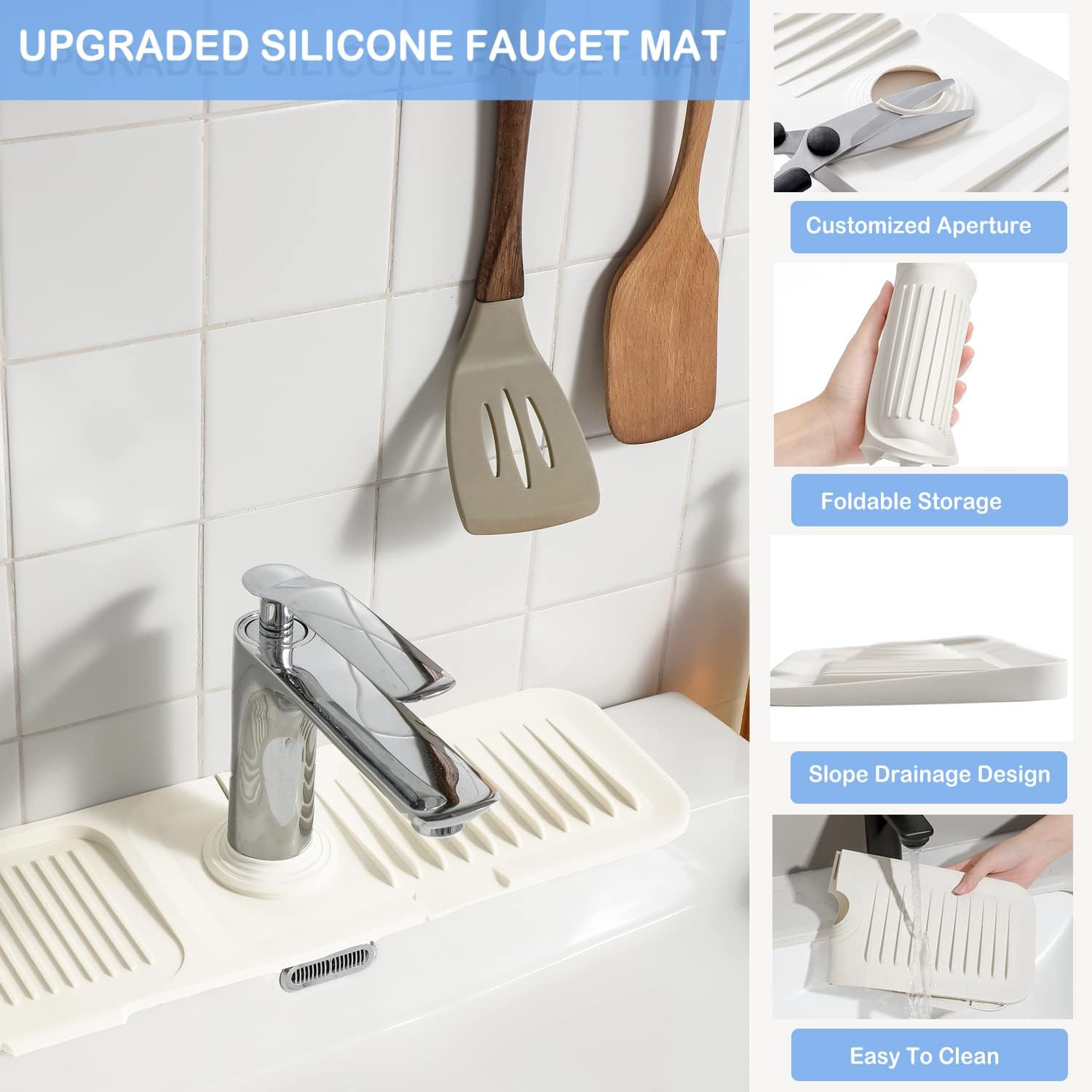Практически течебезопасная циновка выплеска Faucet силикона предохранителя кухни безвредная