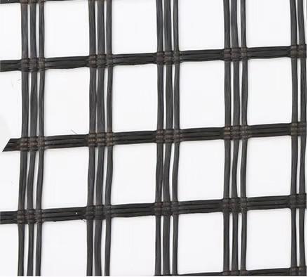 Coating Asphalt 50 50 Fiberglass Geogrid Reinforces Base Layers For Airport Runways  Parking Lots