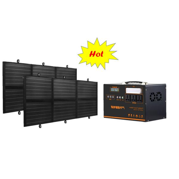 1500w упростило портативную станцию солнечной энергии для располагаться лагерем