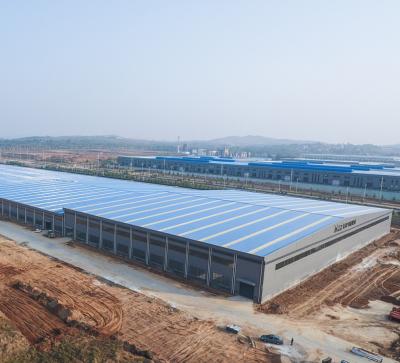 Antirust Pre Engineered Steel Construction Warehouse Easy To Transport