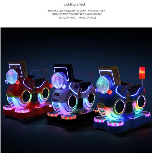 1 jogador 3D vídeo motocicleta Kiddie Ride Parque de diversões Moeda Operação Arcade Riding Toy Machine 85 * 51 * 96cm