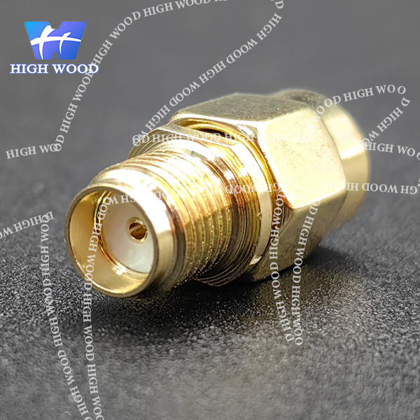 SMA Series RF Coaxial Connector,Straight SMA M-F Flange JK