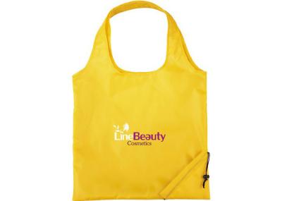 Yellow Oxford Fold Up Nylon Tote Bags Foldable Canvas Tote Bag