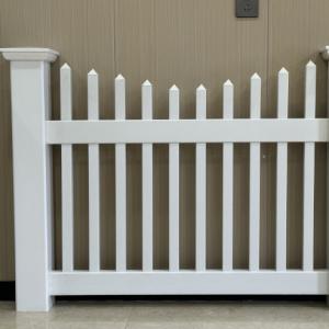 Beautiful And Customizable Garden Pvc Fence With Door For Outdoor Use