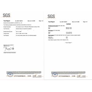 JINGZHOU HONGWANLE GARMENTS CO., LTD, Сертификации