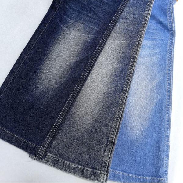 99% algodón 1% Spandex algodón Spandex tejido de denim azul oscuro 8.6 oz a prueba de contracción