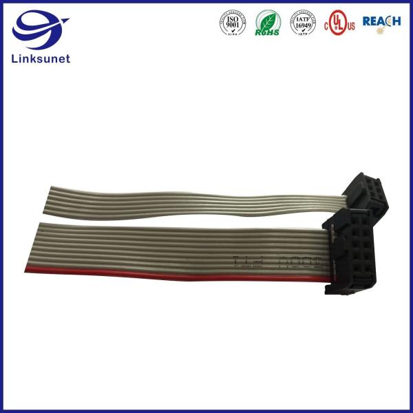O chicote de fios de solda industrial do fio com o conector da C.A. 2.54mm de FC 250V adiciona o cabo liso