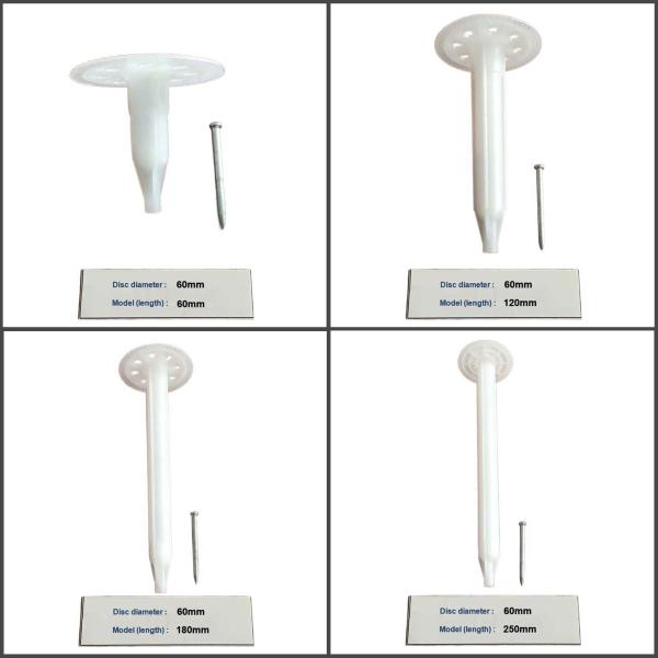 анкеры изоляции стены HDPE 30mm 250mm пластиковые