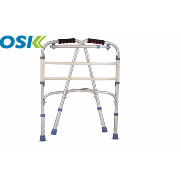 CE Approved Handicap Walking Aids , Four Legged Mobility Aid Walkers Steel Material