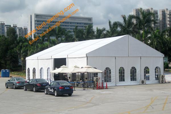 Aluminum PVC  Fire Retardant Clear Span Business Tent  for  Event Party Trade Show