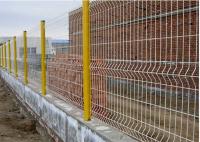 Cerca de aço Square Post da segurança de OHSAS 4.5mm V Mesh Wire Fence