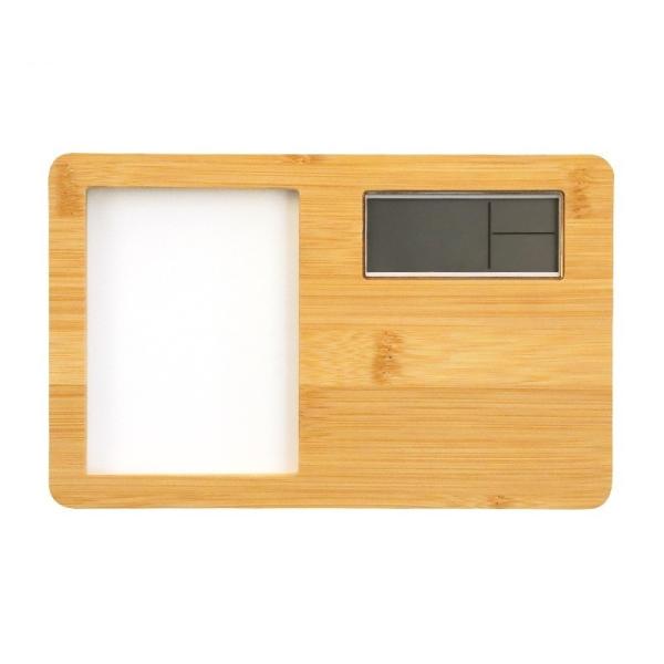 Cadre photo de l'horloge numérique en bois pour l'impression par sublimation