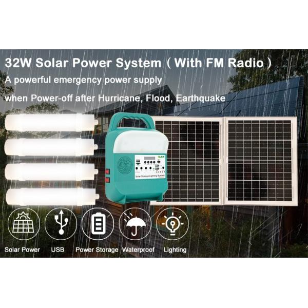 станция солнечной энергии 80W 10000mAh портативная с генератором батареи света СИД USB DC