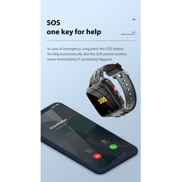 звонок IPS TFT умного браслета тарифа сердца 800mAh 624MHz модемный видео-