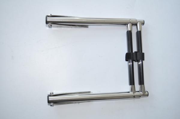 New Stainless Rails 3 Step Boat Outboard Swim Platform Ladder Telescoping Ladder