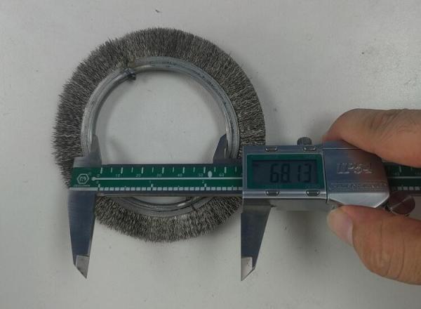106mm Stainless Steel Wire Ring Brushes with Keyseat for Industrial Deburring