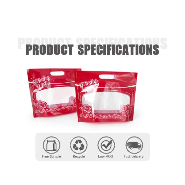 Жареный цыпленок на вынос молнии верхний упаковывая упаковку еды пластиковой микроволны Bopp безопасную