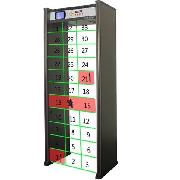 Human Alarm Lamp Security Metal Detector , Full Body Metal Detectors For Museum / School