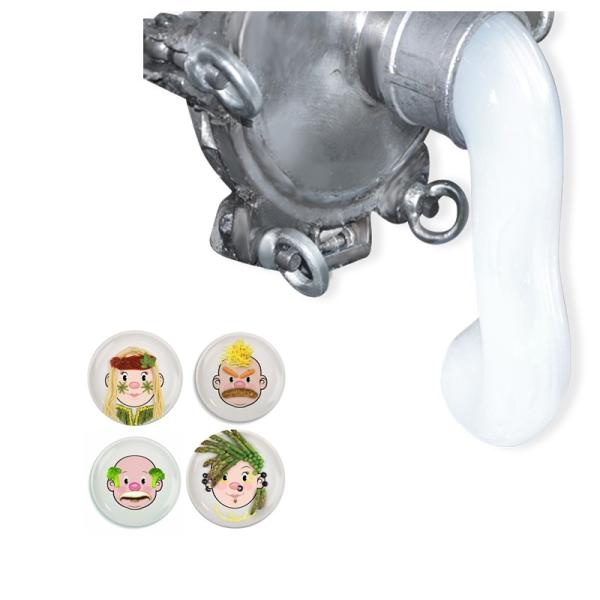 Babadores recém-nascidos líquidos de alta temperatura da borracha de silicone do produto comestível para a criança