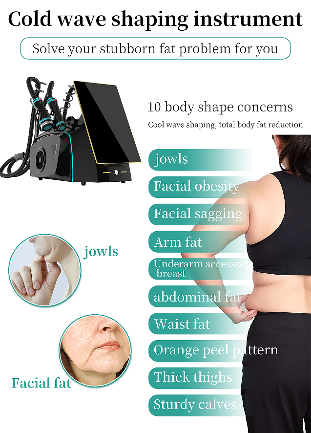 3 in1 Coldwave Shaping Device Face Lifting Body Contouring Skin Analysis Device