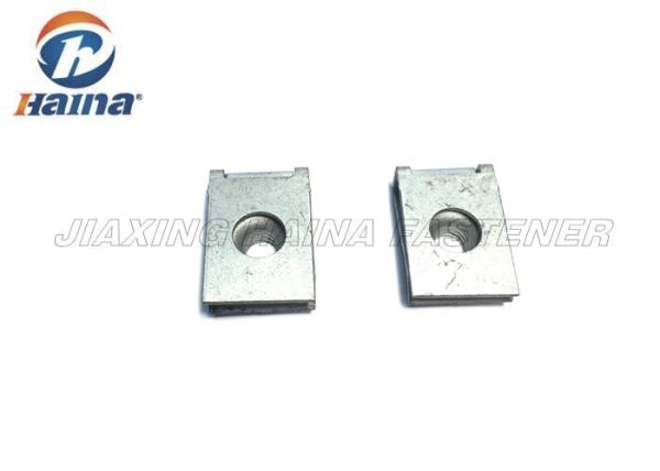Galvanized U Clip Haina Fastener Spring Steel Black Oxide M6 * 22 * 28 For Iron Board Fixed