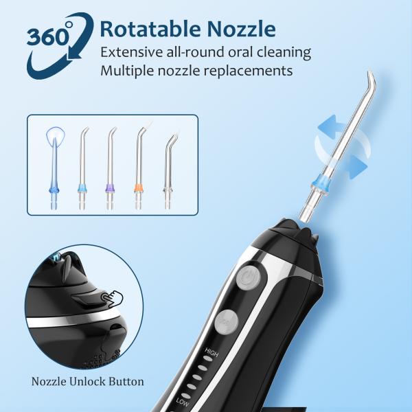 40-140PSI Portable Water Flosser  PC Material High Intensity