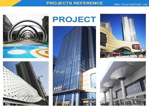 Antibacterial 1.22x2.44m Aluminium Curtain Wall Panel For Facade