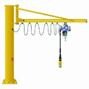 Pendant Control M3 8M/Min Floor Mounted Jib Crane with electric hoist