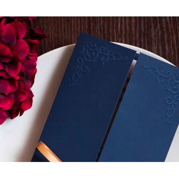 Custom Blue Wedding Invitation Gift Card Envelopes For 5x7 Cards