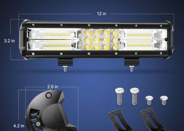 12 Inch Automotive LED Light Bar / LED Light Bars For Pickup Trucks