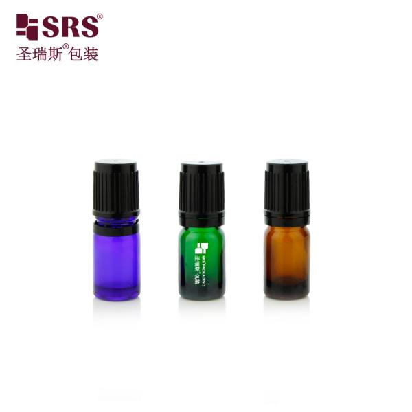 BLPF-30ML Empty Amber Glass Roller Bottles UV Proof With Child Resistant Cap