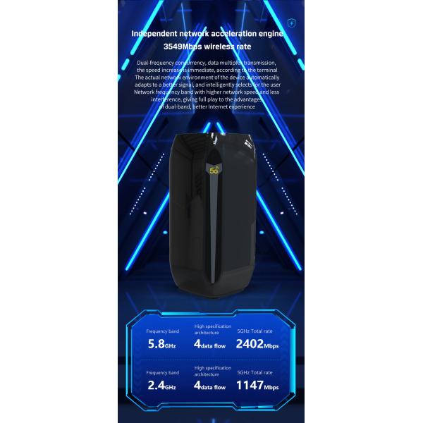 Zbt S600 5g Sim Card Router Gigabit Dual Band Wireless Wifi 6 For Enterprise Use