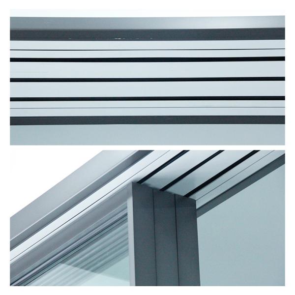 ±1% Tolerance Extruded Aluminium Profiles for Double Track Sliding Doors Roller Track