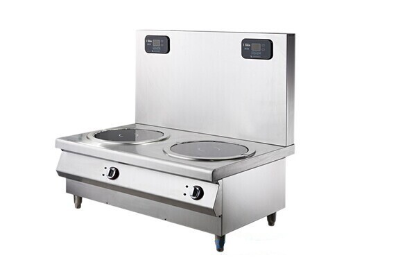 15KW / 12KW Twin Flat Induction Soup Cooker Industrial Kitchen Equipment For