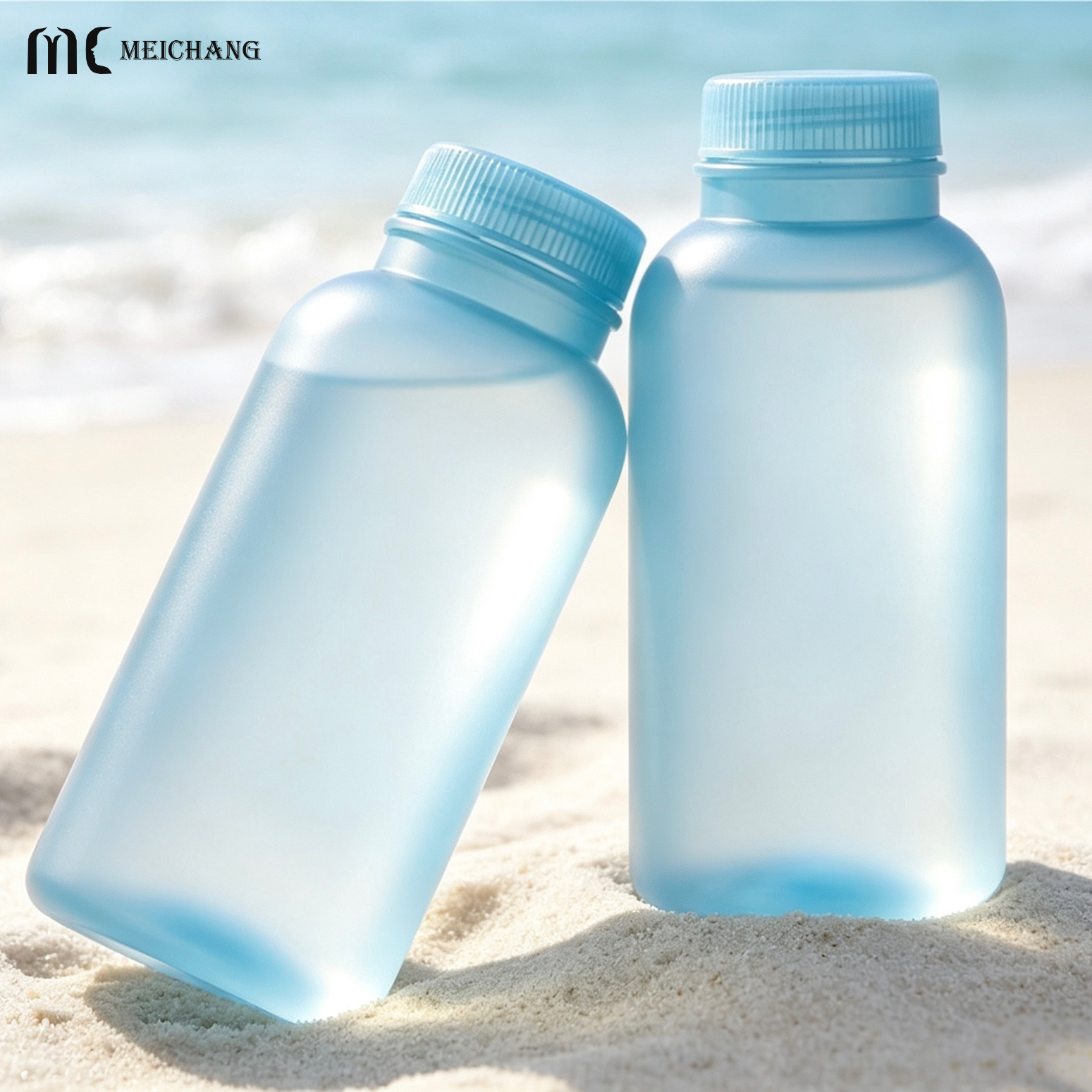 100g HDPE Powder Bottle with Sifter Cap for Baby Powder & Cosmetic Powder Packaging (MC-1505)