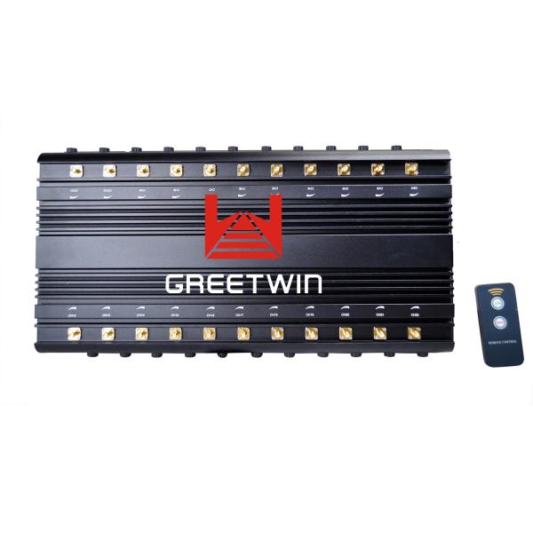 22 Antennas Wireless Signal Jammer 5G LTE 2G 3G 4G Wi-Fi GPS With Infrared Remote Control Turn ON / OFF Power