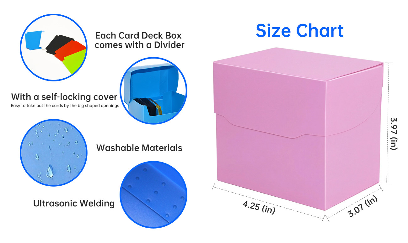 Kado Card Plastic Deck Box Trading Card Cases Sport Magic The Gathering Card Storage