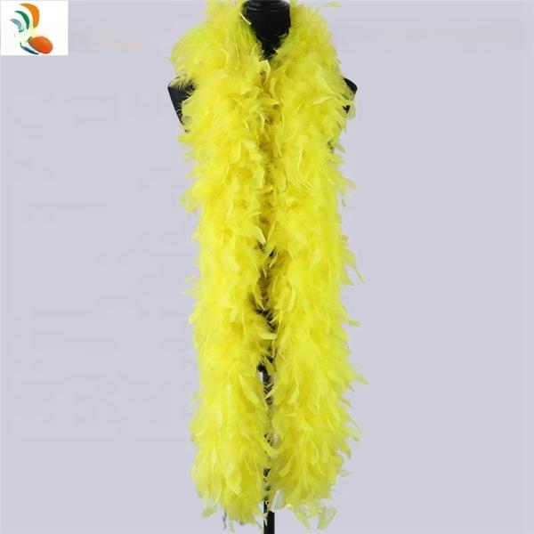 Turquia Chandelle e Marabou Pluma Boa Decoração de festa com padrão tingido