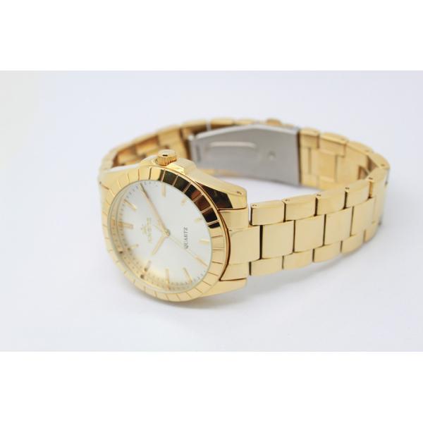 Gold Plating Ladies Wrist Watches Vogue Alloy Quartz Analog Bracelet Watch